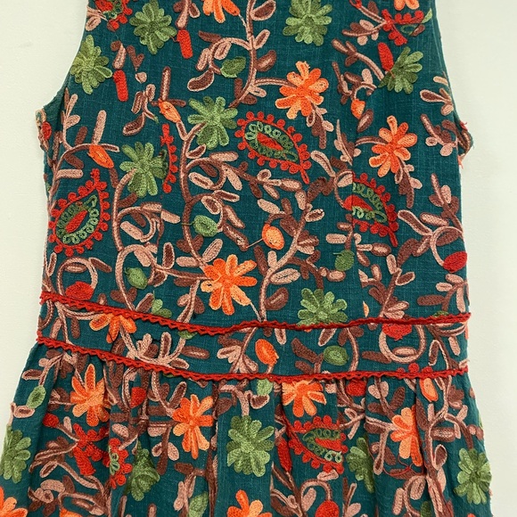 Anthropologie embroidered knee length dress - Picture 3 of 4